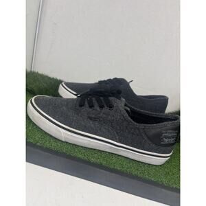 Levi's men's Gray denim canvas lace-up sneakers shoes size 8.5